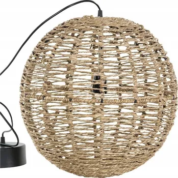 ZÁVĚSNÉ STROPNÍ SVÍTIDLO NAD STŮL BOHO JUTA PŘÍRODNÍ KOULE DO OBÝVÁKU 40cm