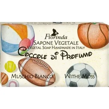Mýdlo Přírodní mýdlo Bílé pižmo 100g Florinda italské mýdlo pro děti