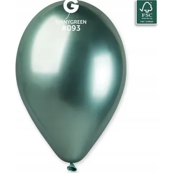 Balónek Balónek zelený lesklý chromový 33 cm