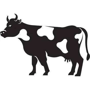 Samolepící dekorace Samolepka na stěnu kráva kravička 30x45cm