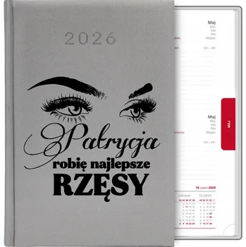 Kalendář Knižkový kalendář 2026 A5 stříbrný