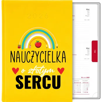 Kalendář Knižkový kalendář 2026 A5 žlutý