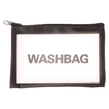 Kosmetická taška Kosmetická taštička LOGparts Kosmetyczka wodoodporna basen czarna 12x16.5 černá