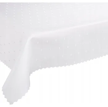 Prostěradlo Obrus proti skvrnám 120x240 Polský výrobek, bílá barva, vzor W1