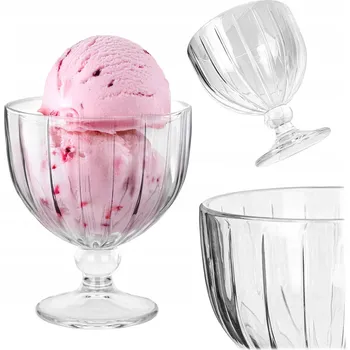 Sklenice POHÁR NA ZMRZLINU NA DEZERTY NA ZMRZLINU POHÁRY 390 ml DEZERT ŠÁLKY
