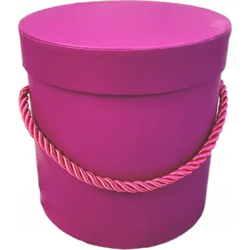 Obraz FLOWER BOX KRABIČKA NA KVĚTINY DÁREK 18 cm velká FUCHSIE/MAGENTA