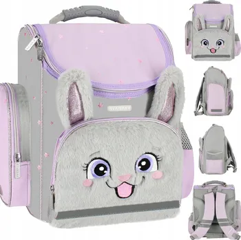 Školní batoh STARPAK ŠKOLNÍ BATOH PLYŠOVÝ KRÁLÍČEK PRO DÍVKU 1.-3. TŘÍDA