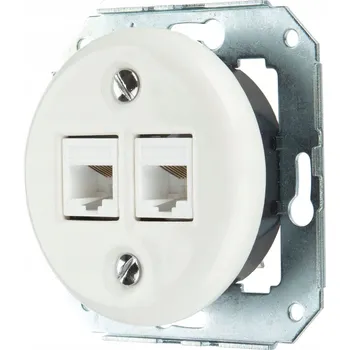 Elektrická zásuvka Internetová zásuvka nástěnná Ledigo bílá