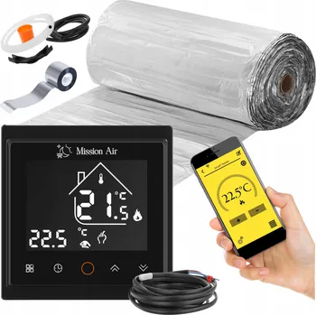 Topná rohož SADA Vyhřívací podložka pod panely MAL-160W/m2 15m2