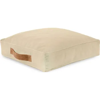 Taburet Kvadratický polštář PLUSZOVÝ taburet křeslo PERLOVÁ