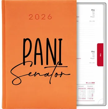 Kalendář Knižkový kalendář 2026 A5 oranžový