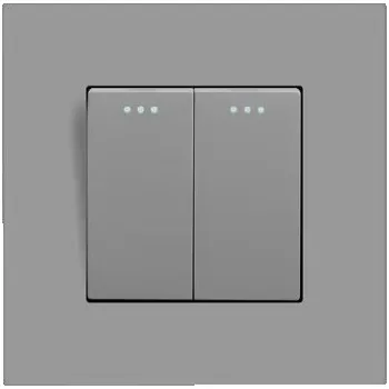 vypínač DVOJITÝ VYPÍNAČ SVĚTLA 2 TLAČÍTKA PLAST PC KLASICKÝ