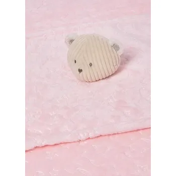 Dětská deka MAYORAL 9957 SADA DEKA PRO MIMINKA MĚKKÁ KOŽEŠINOVÁ + MAZLÍČEK