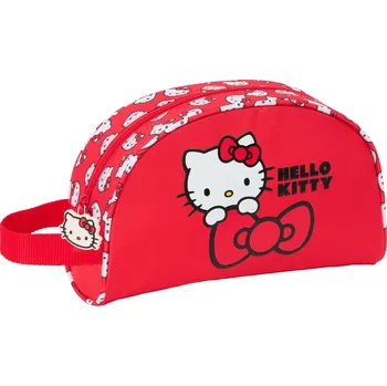 Dětská kosmetická taška s poutkem Hello Kitty Iconic Bílá Červená (26 x 16 x 9 cm)