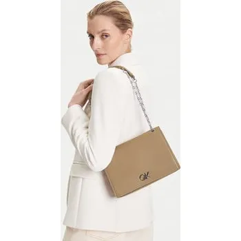 Kabelka Kabelka Calvin Klein Ck Medium Conv Chain Bag K60K612810 Béžová OS