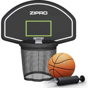 ZIPRO Basketbalová sada pro trampolínu Zipro – s míčem ČERNÁ