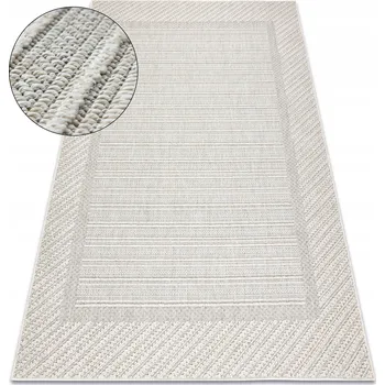 Koberec KOBEREC TKANÝ JERSEYOVÝ KOBEREC 60x100 RÁMEČEK šedý sisal venkovní #D1667