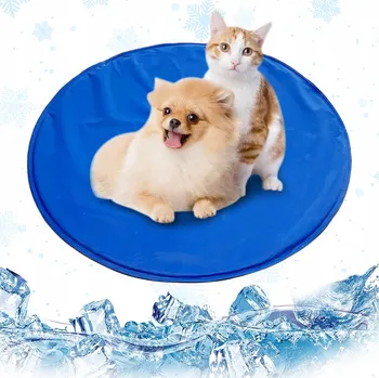 Pelíšek pro psa Chladicí Podložka pro Zvířata - Pohodlí v Horkých Dnech, 70 cm, Modrá