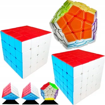 ostatní stavebnice SADA KOSTEK 4x4 + 5x5 + Megaminx ORIGINÁLNÍ SEŘÍZENÉ RYCHLÉ KOSTKY