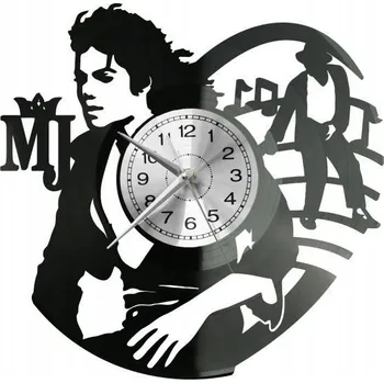 Hodiny MICHAEL JACKSON HODINY NÁSTĚNNÉ DEKORATIVNÍ MODERNÍ VINYLOVÁ DESKA VINYL N