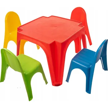 Dětský zahradní nábytek Stolek a židle pro děti Małpiszon Věk 3+