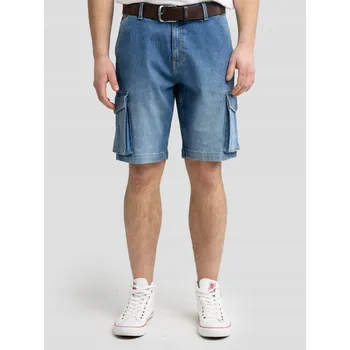 BIG STAR PÁNSKÉ DŽÍNOVÉ ŠORTKY CARGO MODRÉ MORRIS 418 W34