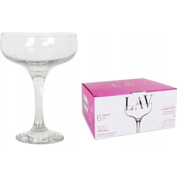 Sklenice Skleničky na šampaňské, skleničky skleničky LAV Misket bezbarvý 235 ml 6 ks