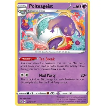 Karetní hra The Pokémon Company Pokémon TCG: SWSH081 Polteageist- Black Star Promos