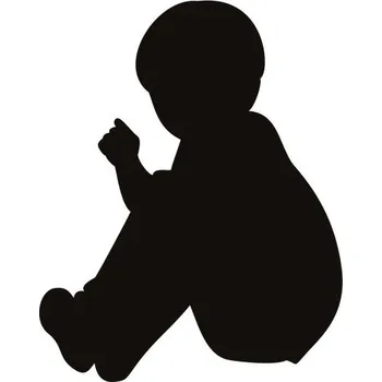 Samolepící dekorace Samolepka na stěnu pro kluka, chlapeček, 15x11 cm