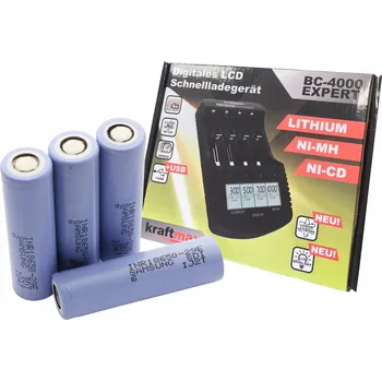 Procesorová nabíječka Li-ion NiMH, NiCd + 4x INR18650