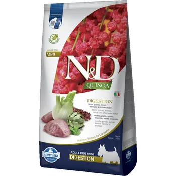Krmivo pro psa Farmina N&D Quinoa Digestion 7kg Suché Krmivo pro Malé Psy s Jehněčím Masem