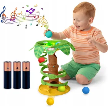 Bright Starts Hračka Palma s míčky, barevná, senzorická, pro rozvoj dětí