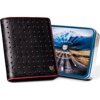 Peněženka Peterson pánská peněženka z pravé kůže černá - muž