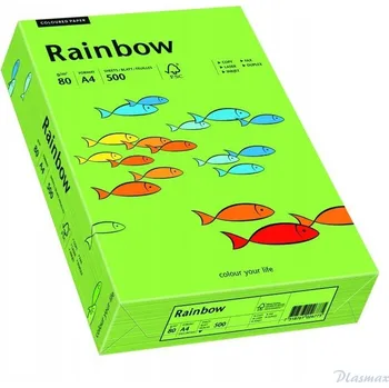 Papír pro tiskárny Barevný papír zelený Rainbow A4 80g R76 do tiskárny kancelářský