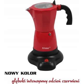 Kávovar Kávovar Rossner Austria 300 ml červený na kávu, 6 šálků