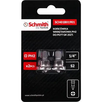 Bit BIT DO SÁDROKARTONU S OMEZOVAČEM PH2 KŘÍŽOVÝ, SADA 2ks SCHMITH