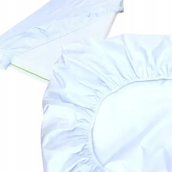 Prostěradlo Prostěradlo s gumou 60x120 100% Bavlna Bílé prostěradlo do postýlky