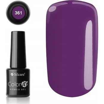 Lak na nehty Hybridní lak barevný lak Silcare Fialová 8g ml