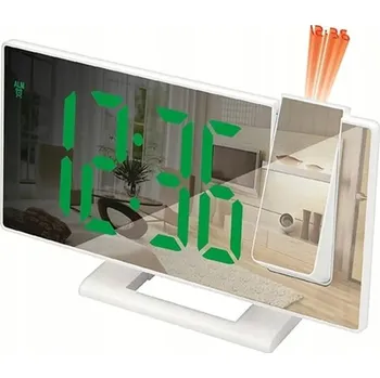 Hodiny Digitální LED hodiny s budíkem - bílé