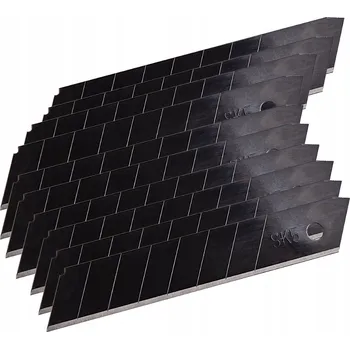 Pracovní nůž Odlamovací čepele SK5 18 mm černé, 10 ks