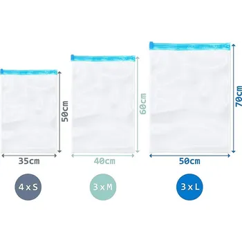 Povlečení 10x Vakuové pytle na balení oblečení, povlečení, rolovací, cestovní