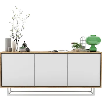 Komoda TV komoda Loft, skříňka pod TV wotan bílá MAT 168 cm