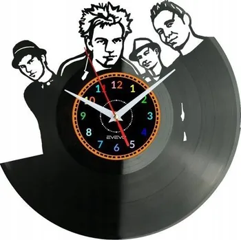 Hodiny SUM 41 NÁSTĚNNÉ HODINY Z VINYLOVÉ DESKY DÁREK PAMÁTKA NAROZENINY EVEVO EVEVO.P