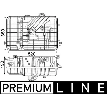 Motor automobilu Vyrovnávací nádoba, chladivo MAHLE CRT 235 000P