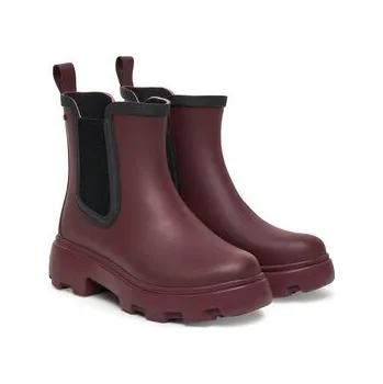 Dámské holínky Holínky Tommy Hilfiger Flag Ankle Warm Lining FW0FW08974 Bordó 37