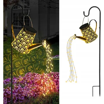 Venkovní osvětlení SOLÁRNÍ ZAHRADNÍ LAMPA KONVIČKA LED ZAPICHOVACÍ SE SENZOREM DEKORATIVNÍ VELKÁ