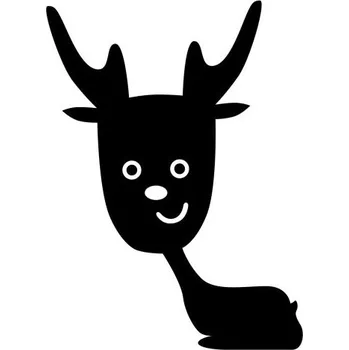 Samolepící dekorace Samolepka na stěnu usměvavý jelínek 45x33cm