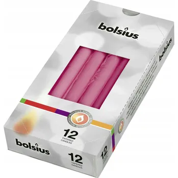 Svíčka Tradiční parafinová svíčka bez vůně Bolsius 12 ks