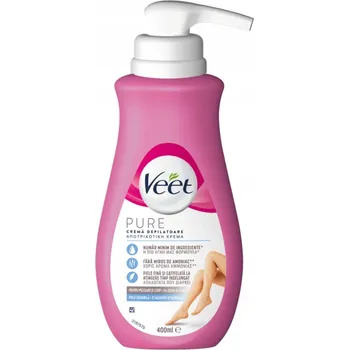 Veet depilační krém na tělo pro citlivou pokožku 400 ml s pumpičkou