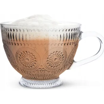 Skleněný Šálek sklenice kávu a čaj Altom Design Daisy 430 ml